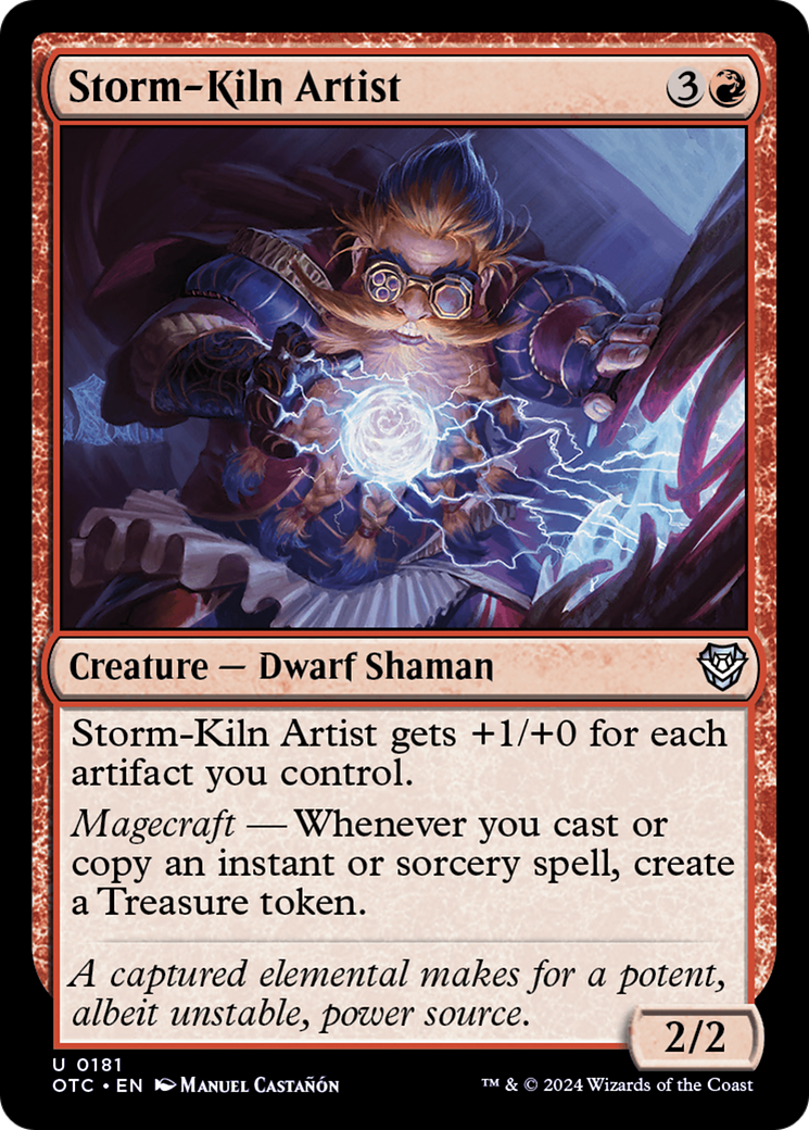 Storm-Kiln Artist (OTC-181) - Outlaws of Thunder Junction Commander - Magic The Gathering - Single Cards