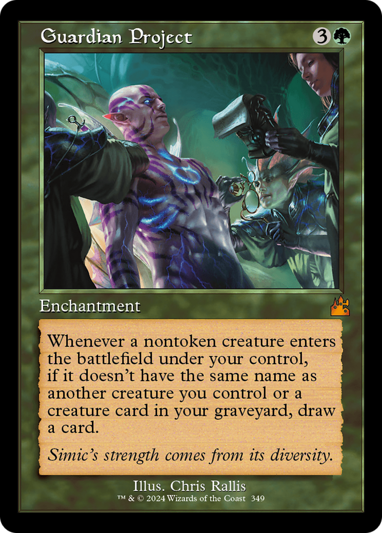 FOIL Guardian Project (Retro Frame) (RVR-349) - Ravnica Remastered - Magic The Gathering - Single Cards