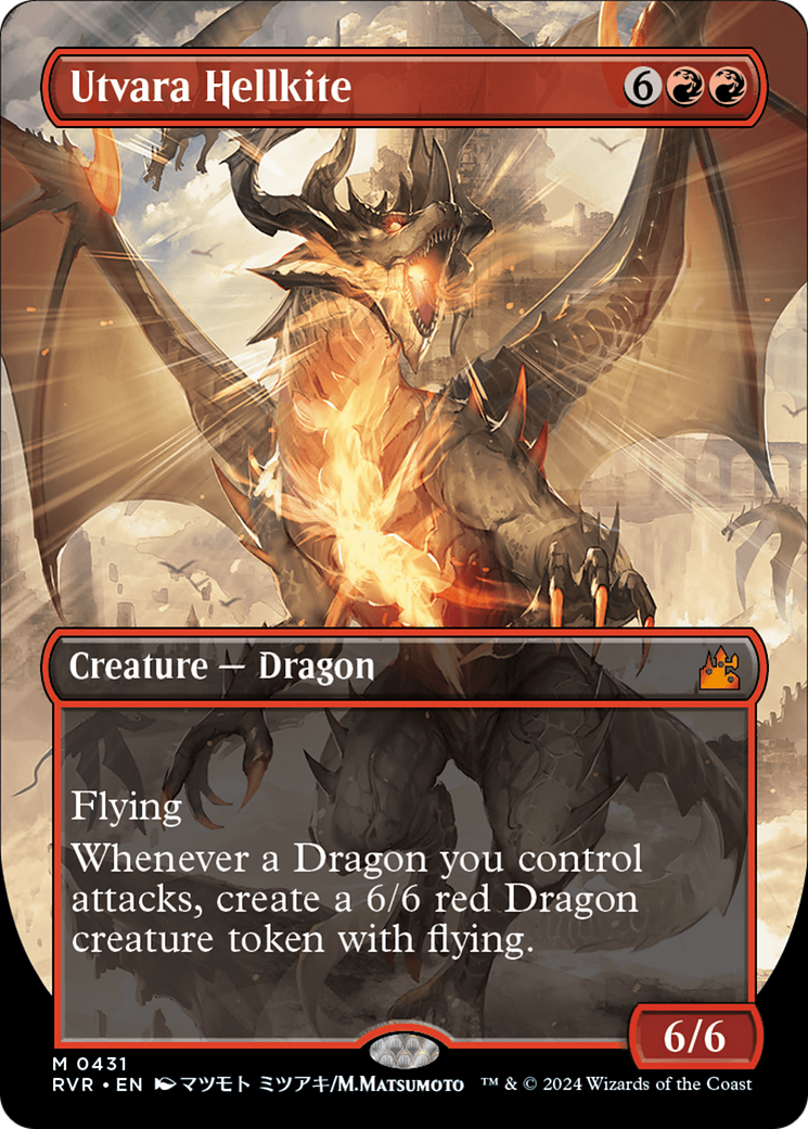 Utvara Hellkite (Anime Borderless) (RVR-431) - Ravnica Remastered - Magic The Gathering - Single Cards