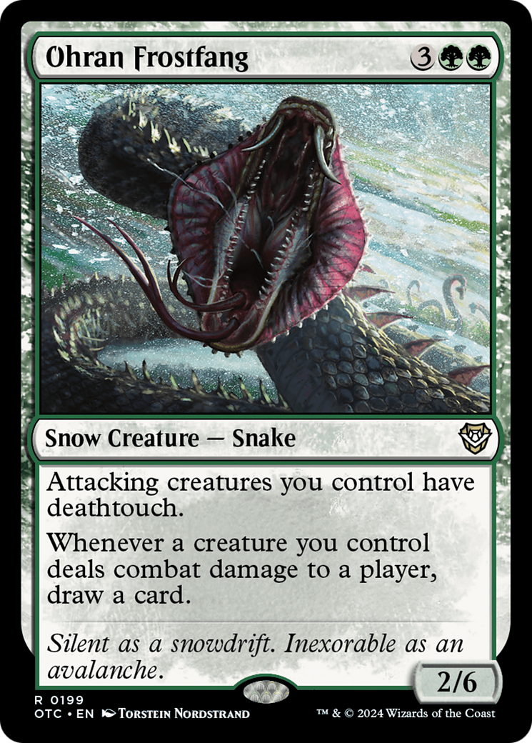 Ohran Frostfang (OTC-199) - Outlaws of Thunder Junction Commander - Magic The Gathering - Single Cards