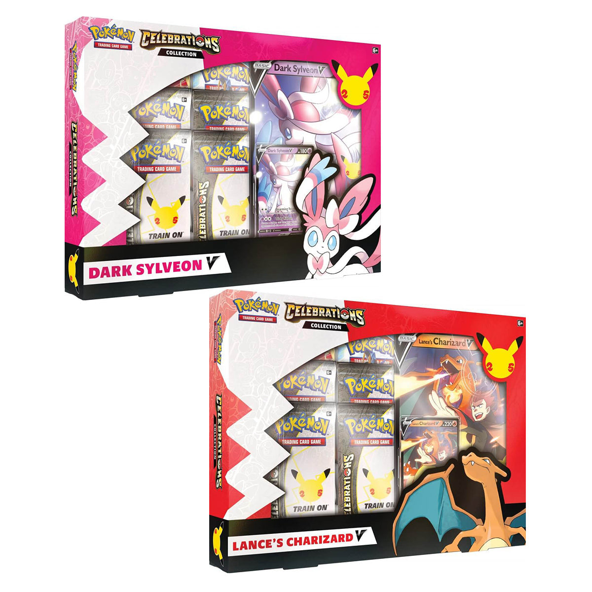 POKEMON  Celebrations Collections V Box Lance's Charizard V and Dark Sylveon V (Pair) - Trading Card Games