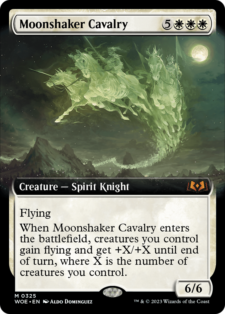 FOIL Moonshaker Cavalry (Extended Art) (WOE-325) - Wilds of Eldraine - Magic The Gathering - Single Cards