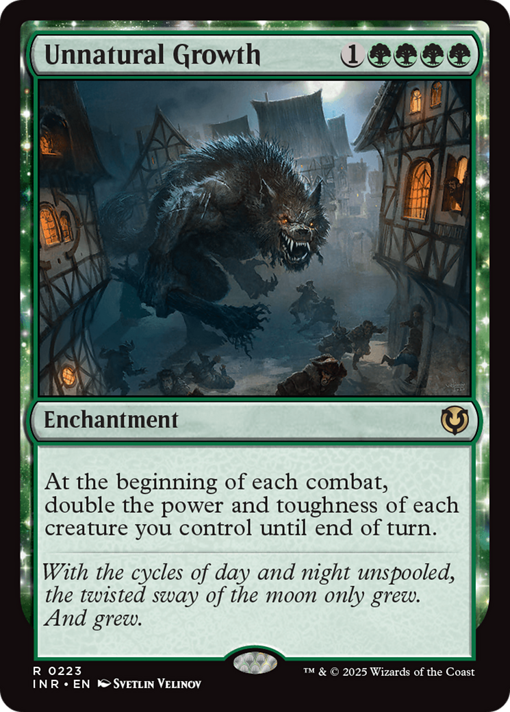FOIL Unnatural Growth (INR-223) - Innistrad Remastered - Magic The Gathering - Single Cards