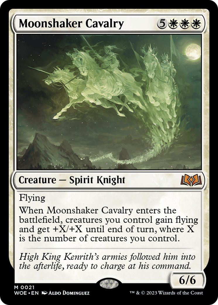 FOIL Moonshaker Cavalry (WOE-021) - Wilds of Eldraine - Magic The Gathering - Single Cards