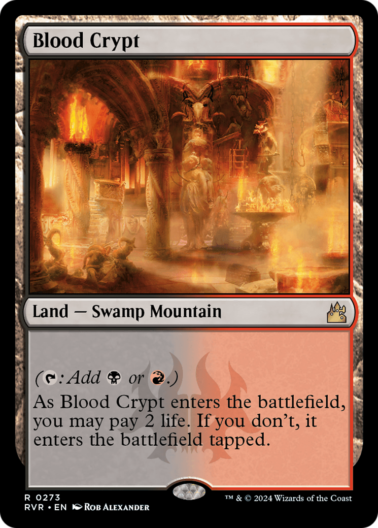 FOIL Blood Crypt (RVR-273) - Ravnica Remastered - Magic The Gathering - Single Cards