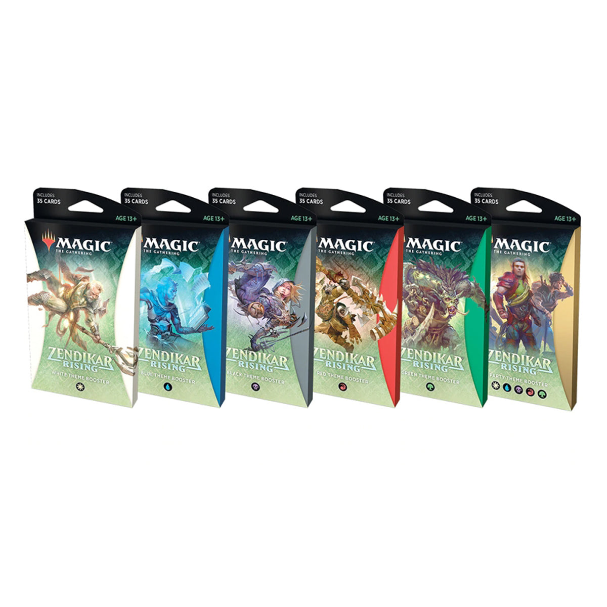 Magic Zendikar Rising Theme Boosters (Set of 6) MTG - Trading Card Games