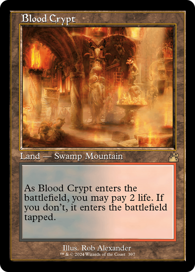 Blood Crypt (Retro Frame) (RVR-397) - Ravnica Remastered - Magic The Gathering - Single Cards