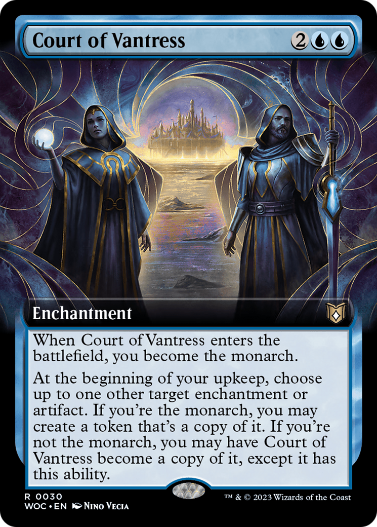 FOIL Court of Vantress (Extended Art) (WOC-030) - Wilds of Eldraine Commander - Magic The Gathering - Single Cards
