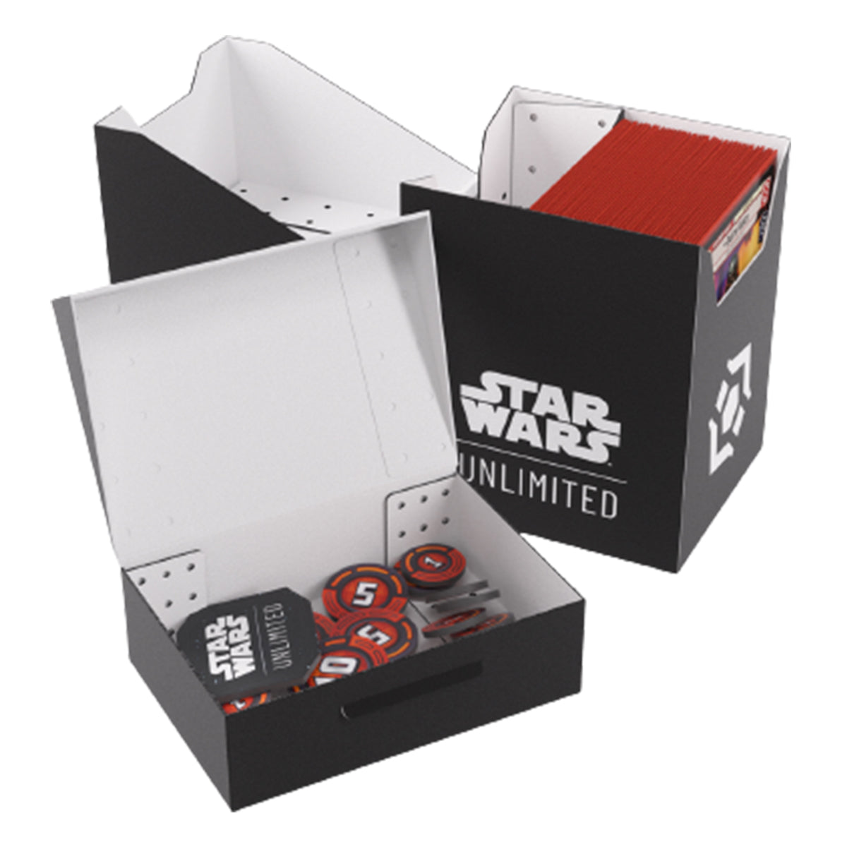 Gamegenic Star Wars Unlimited Soft Crate Deck Box - Black/White - Deck Boxes - 9