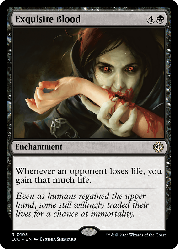 Exquisite Blood (LCC-195) - The Lost Caverns of Ixalan Commander - Magic The Gathering - Single Cards