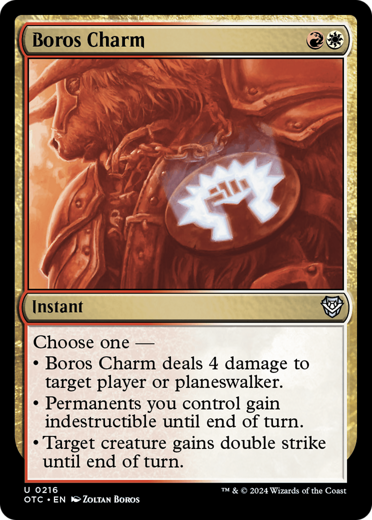 Boros Charm (OTC-216) - Outlaws of Thunder Junction Commander - Magic The Gathering - Single Cards