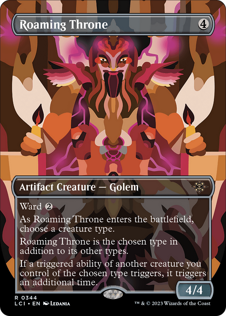 Roaming Throne (Borderless) (LCI-344) - The Lost Caverns of Ixalan - Magic The Gathering - Single Cards