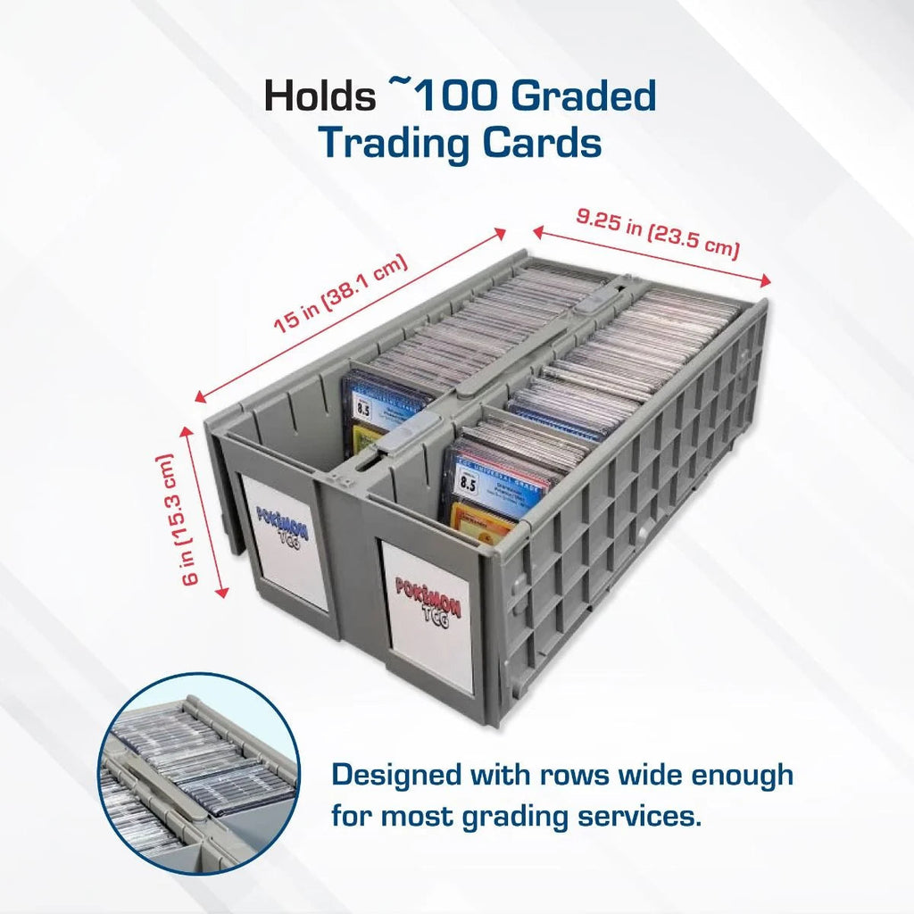 BCW Graded Card Bin - Two Row - Gray - Organisation - 3