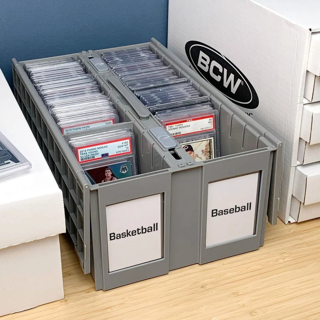 BCW Graded Card Bin - Two Row - Gray - Organisation - 2