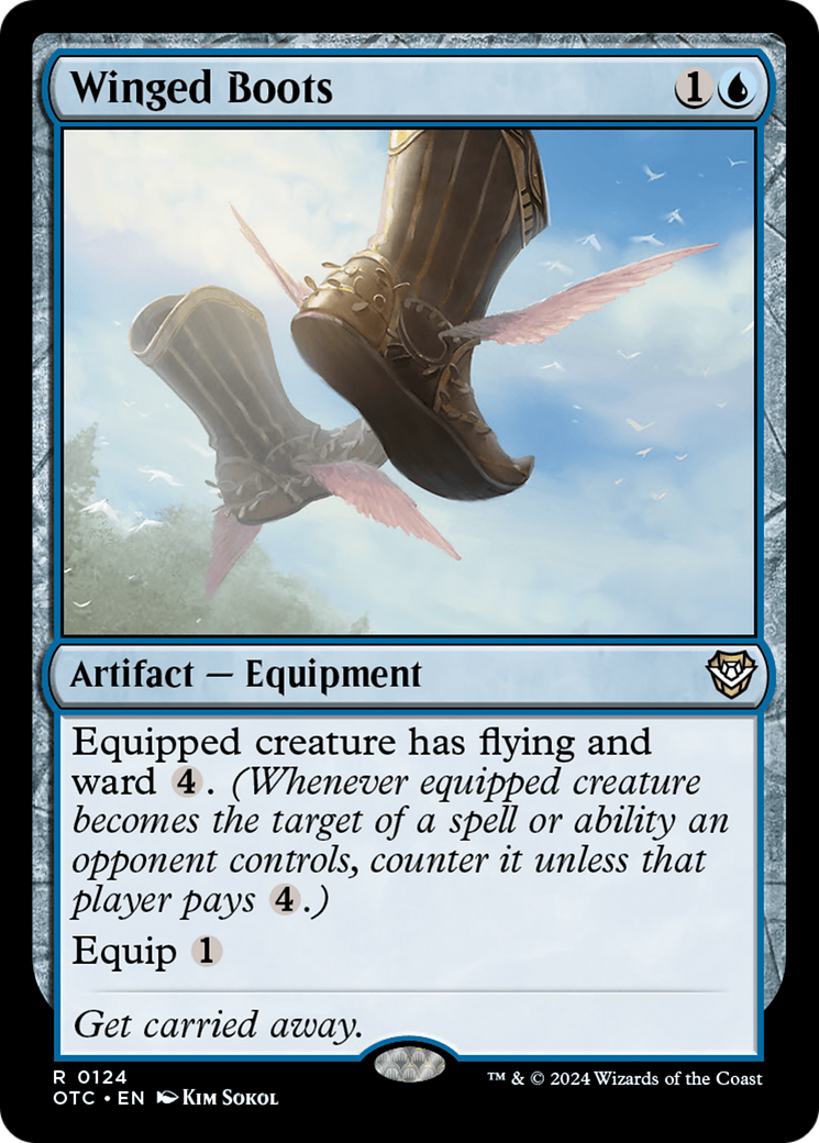 Winged Boots (OTC-124) - Outlaws of Thunder Junction Commander - Magic The Gathering - Single Cards