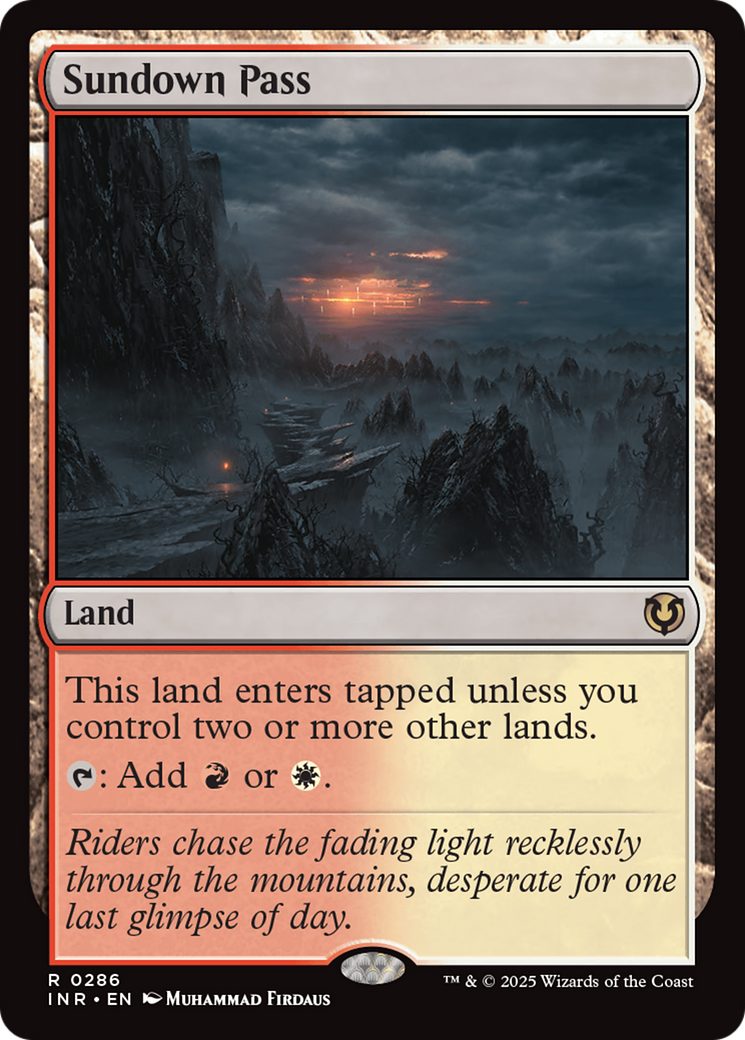 FOIL Sundown Pass (INR-286) - Innistrad Remastered - Magic The Gathering - Single Cards