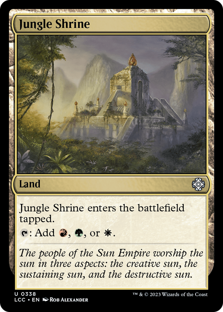 Jungle Shrine (LCC-338) - The Lost Caverns of Ixalan Commander - Magic The Gathering - Single Cards