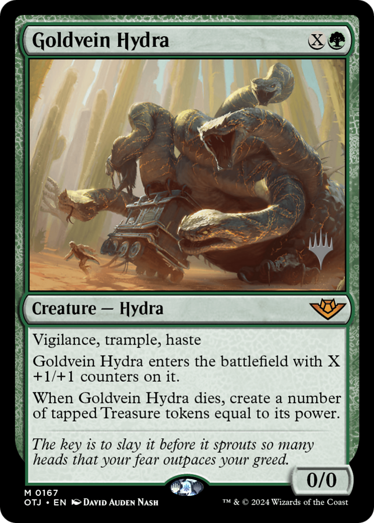 FOIL Goldvein Hydra (PPOTJ-167P) - Outlaws of Thunder Junction Promos - Magic The Gathering - Single Cards