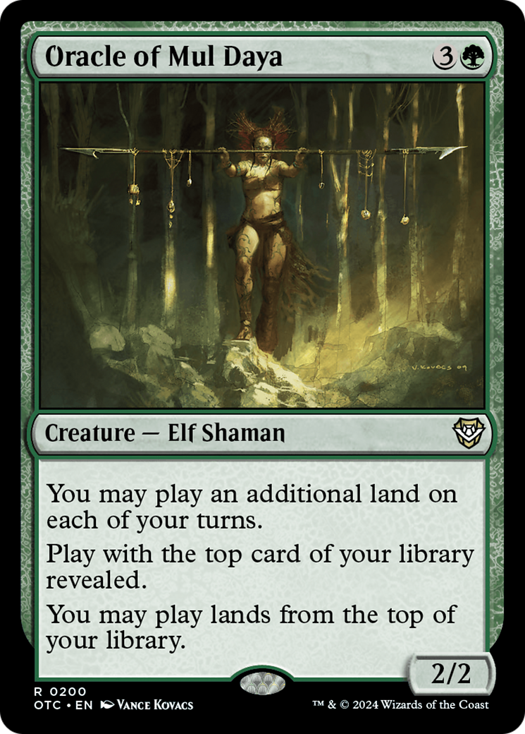 Oracle of Mul Daya (OTC-200) - Outlaws of Thunder Junction Commander - Magic The Gathering - Single Cards