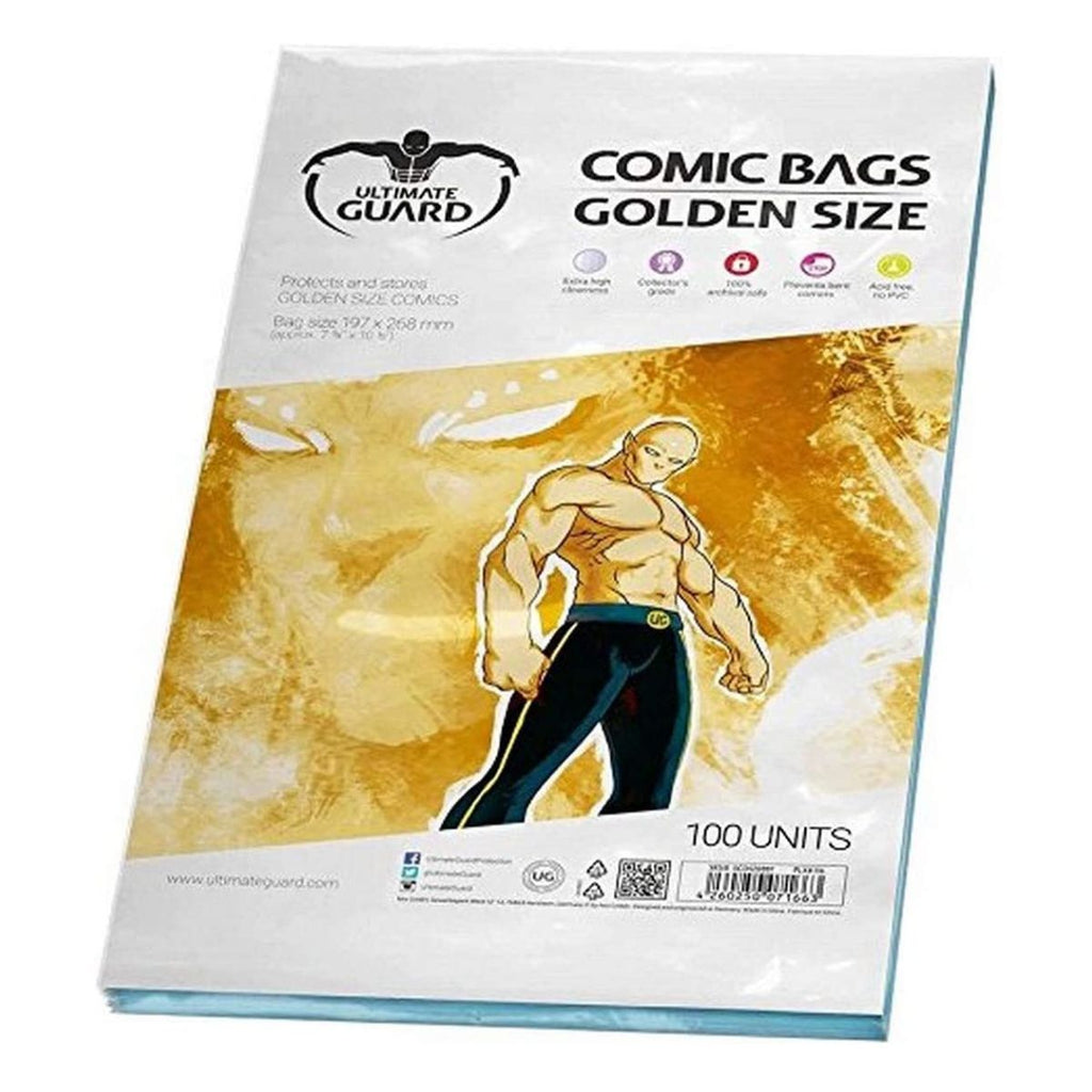 Ultimate Guard Comic Bags Golden Size 100ct - Organisation