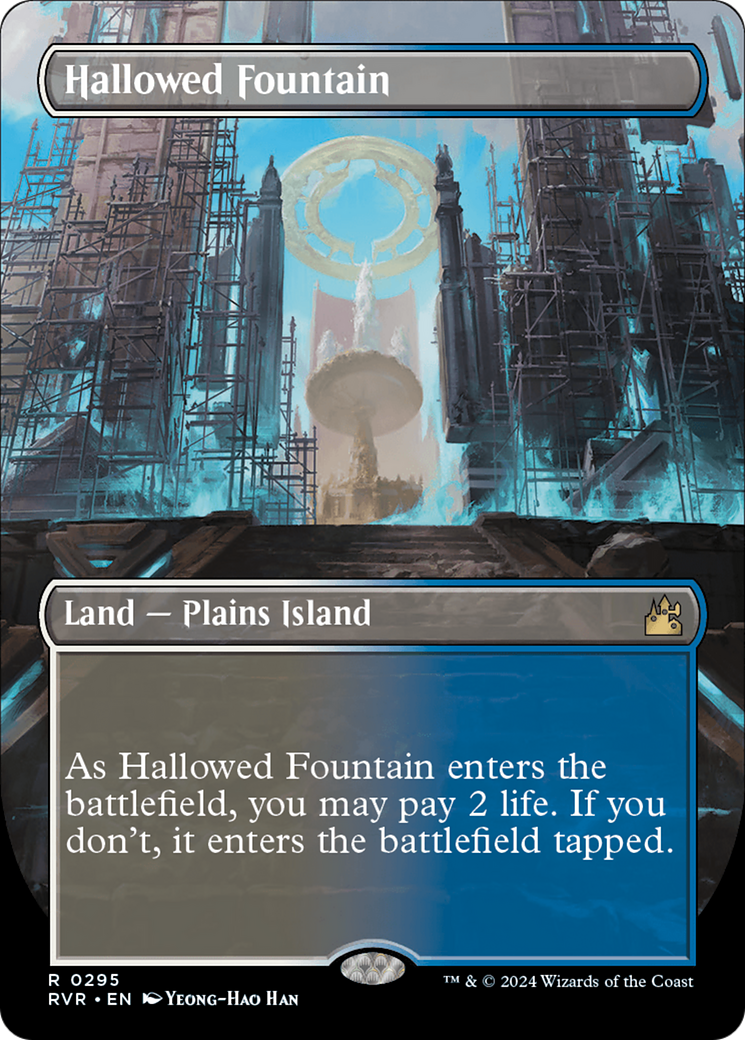 Hallowed Fountain (Borderless) (RVR-295) - Ravnica Remastered - Magic The Gathering - Single Cards