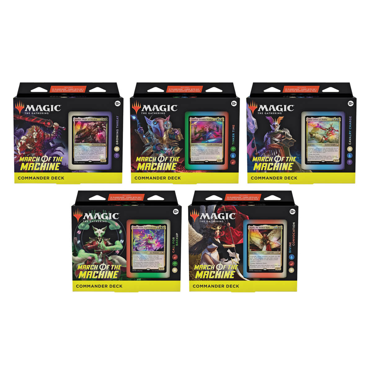 Magic March of the Machine Commander Decks (Set of 5) - Trading Card Games