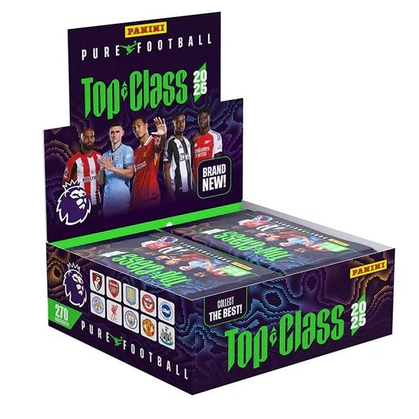 PANINI Top Class EPL 2025 Soccer Cards Booster Box - Sports Cards