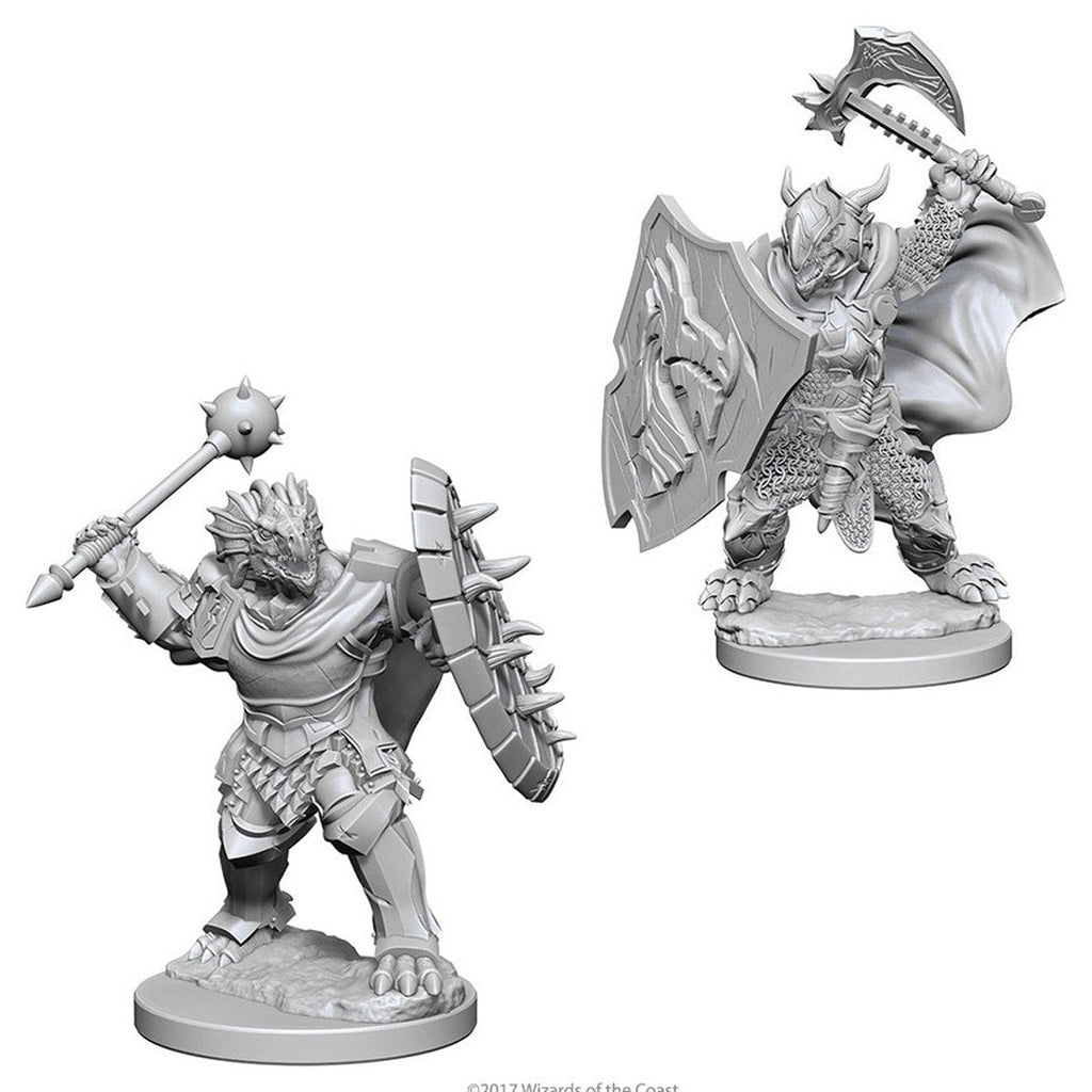 Dungeons & Dragons - Nolzurs Marvelous Unpainted Minis: Dragonborn Male Paladin - Miniatures