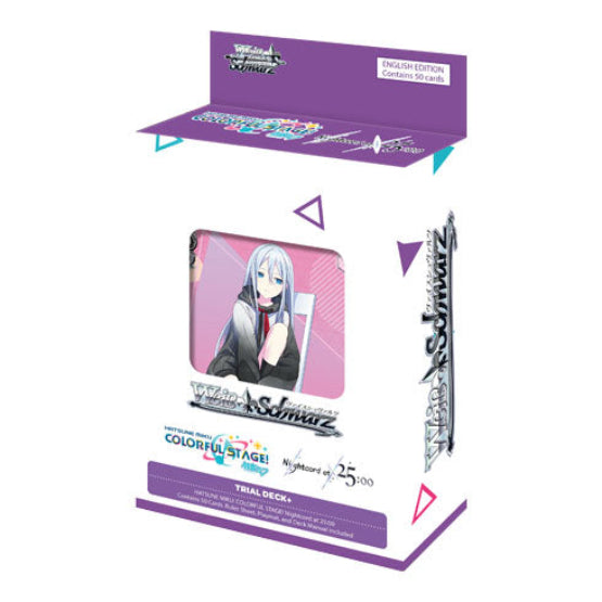 Weiss Schwarz HATSUNE MIKU: COLORFUL STAGE! Nightcord at 25:00 Trial Deck - Trading Card Games