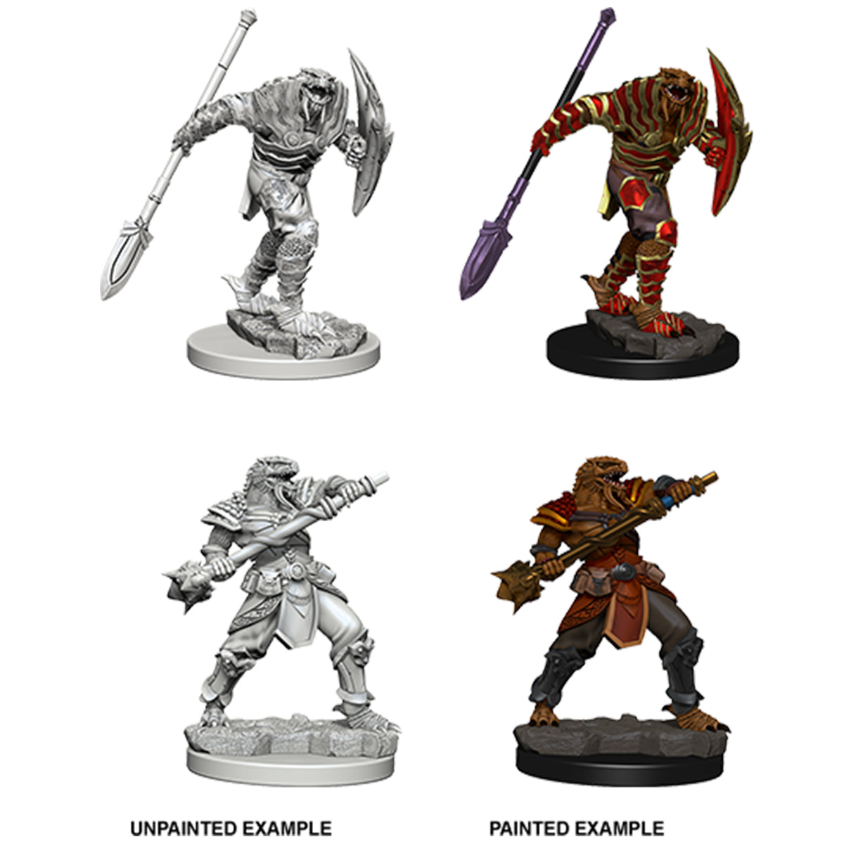 D&D Nolzurs Marvelous Miniatures Dragonborn Male Fighter with Spear - Miniatures