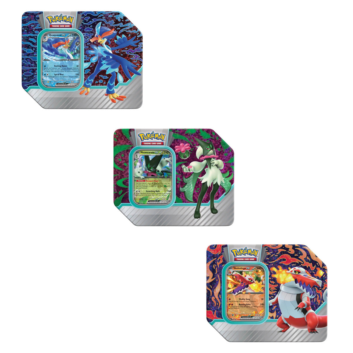 POKEMON TCG Paldea Partners Tins (Set of 3) - Trading Card Games