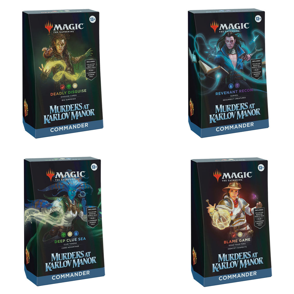 Magic Murders at Karlov Manor Commander Decks (Set of 4) - Trading Card Games