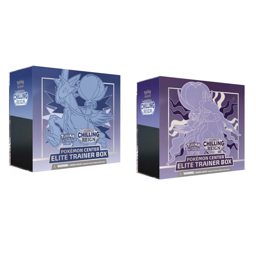 Pokemon TCG Chilling Reign Pokemon Center Exclusive Elite Trainer Boxes (Pair) - Trading Card Games