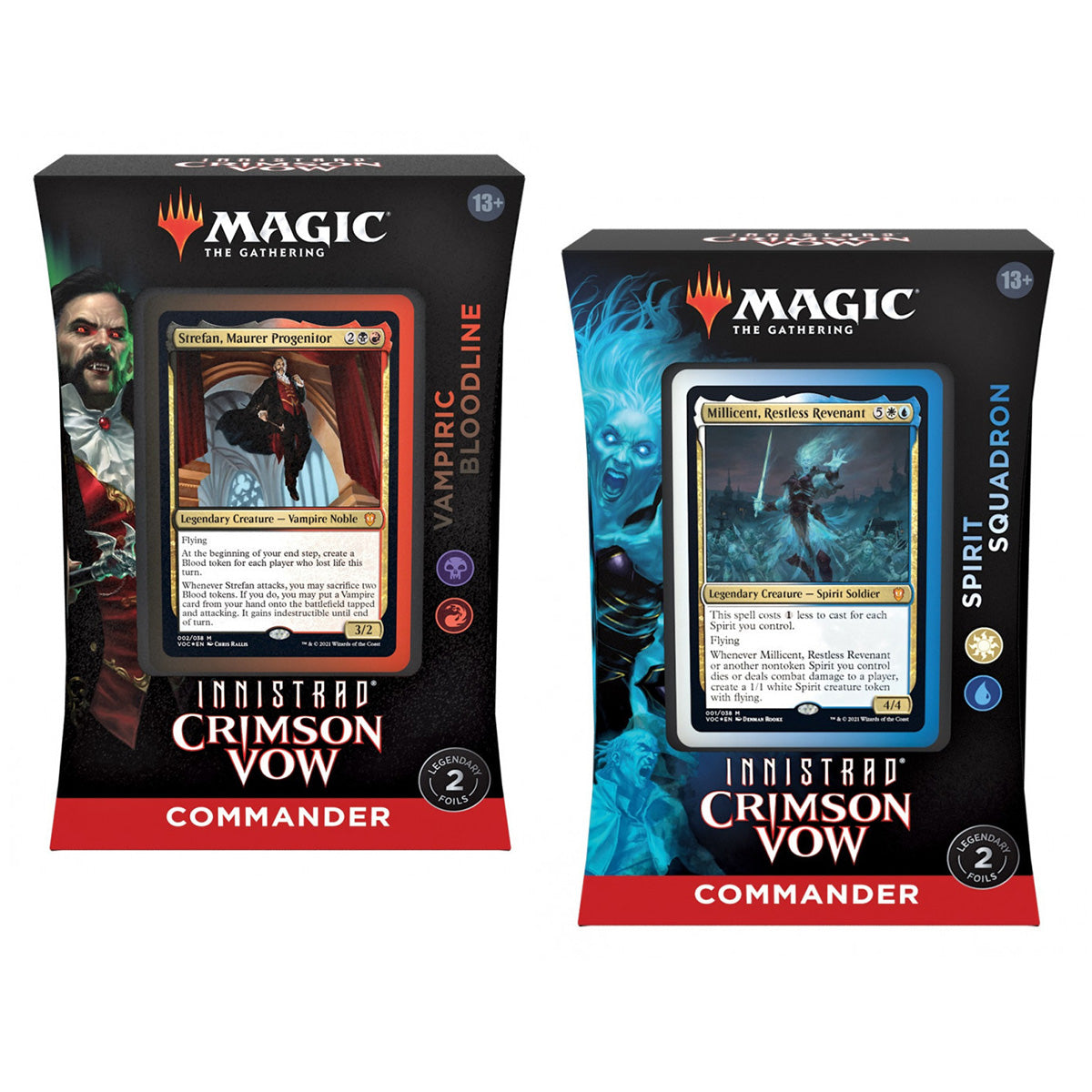 Magic Innistrad Crimson Vow Commander Decks (Pair)  MTG - Trading Card Games