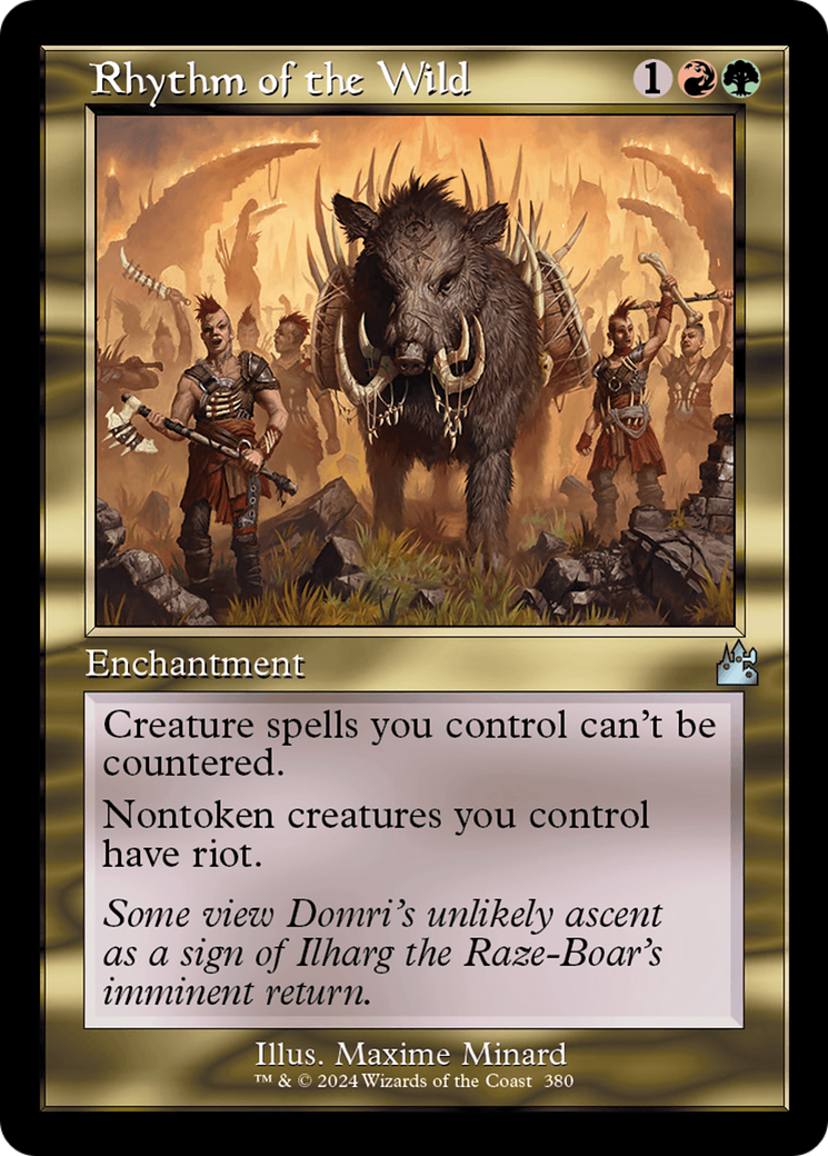 Rhythm of the Wild (Retro Frame) (RVR-380) - Ravnica Remastered - Magic The Gathering - Single Cards