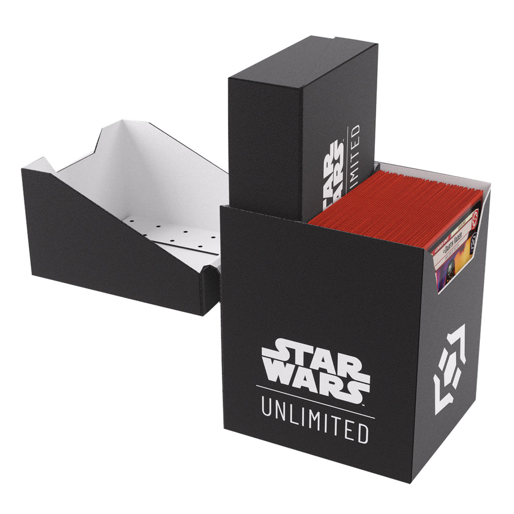 Gamegenic Star Wars Unlimited Soft Crate Deck Box - Black/White - Deck Boxes - 8