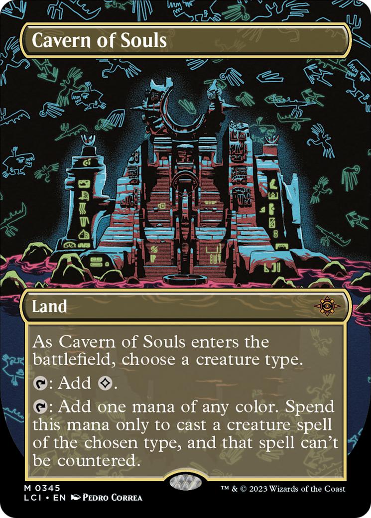 Cavern of Souls (0345) (Borderless) (LCI-345) - The Lost Caverns of Ixalan - Magic The Gathering - Single Cards