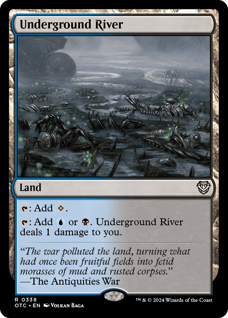 Underground River (OTC-338) - Outlaws of Thunder Junction Commander - Magic The Gathering - Single Cards