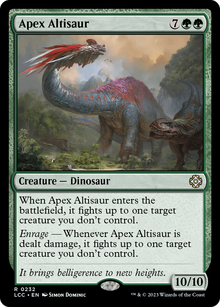 Apex Altisaur (LCC-232) - The Lost Caverns of Ixalan Commander - Magic The Gathering - Single Cards