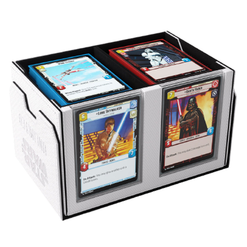 Gamegenic Star Wars Unlimited Double Deck Pod - White/Black - Deck Boxes - 4