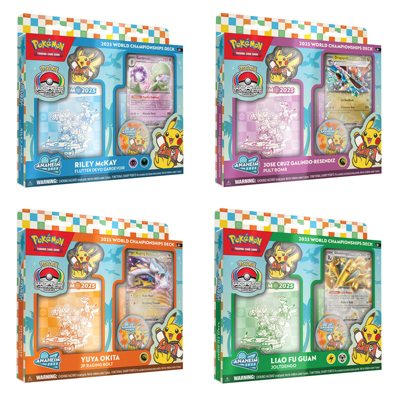 2025 Pokemon TCG World Championships Deck (Set of 4) - Trading Card Games - 2