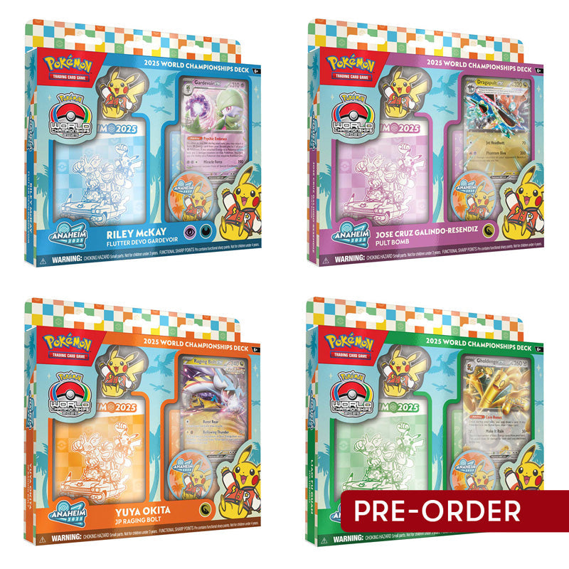 2025 Pokemon TCG World Championships Deck (Set of 4) - Trading Card Games