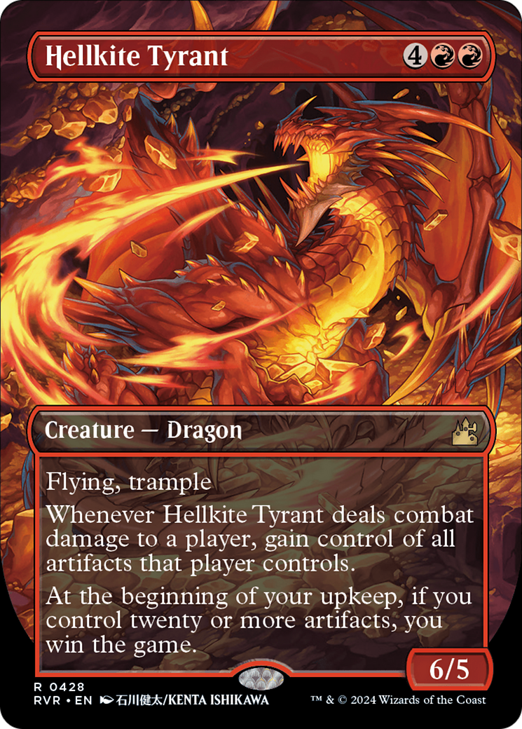 Hellkite Tyrant (Anime Borderless) (RVR-428) - Ravnica Remastered - Magic The Gathering - Single Cards
