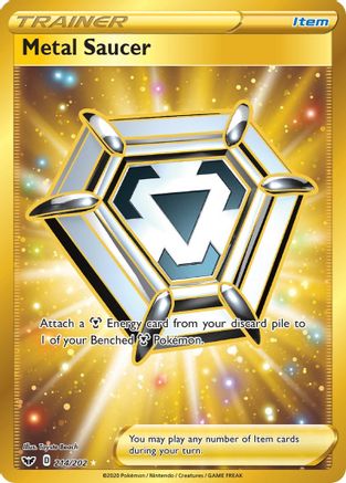 Metal Saucer (Secret) 214/202 - SWSH01 Sword & Shield Base Set Holofoil - Single Cards