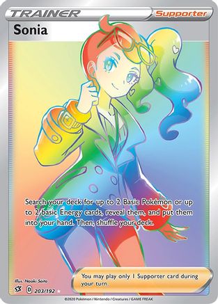 Sonia 203/192 - Pokemon Rebel Clash Holofoil - Single Cards