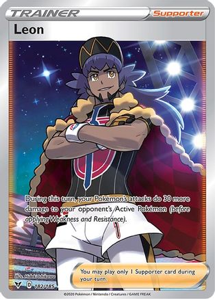 Leon 182/185 - Pokemon Vivid Voltage Holofoil - Single Cards