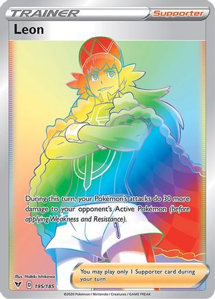 Leon 195/185 - Pokemon Vivid Voltage Holofoil - Single Cards