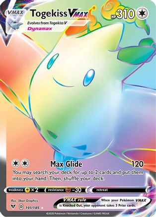 Togekiss VMAX 191/185 - Pokemon Vivid Voltage Holofoil - Single Cards