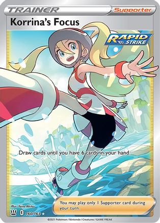 Korrina's Focus (Full Art) 160/163 - SWSH05 Battle Styles Holofoil - Single Cards