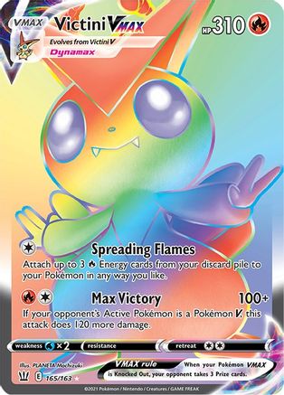 Victini VMAX 165/163 - Pokemon Battle Styles Holofoil - Single Cards